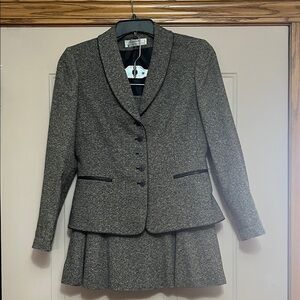 Tahari Arthur S Levine women’s suit.  Black white